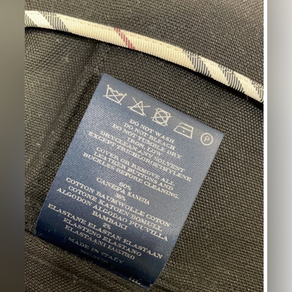 Burberry London Black Silk Cotton Weave Jacket • 4 - Picture 15 of 15